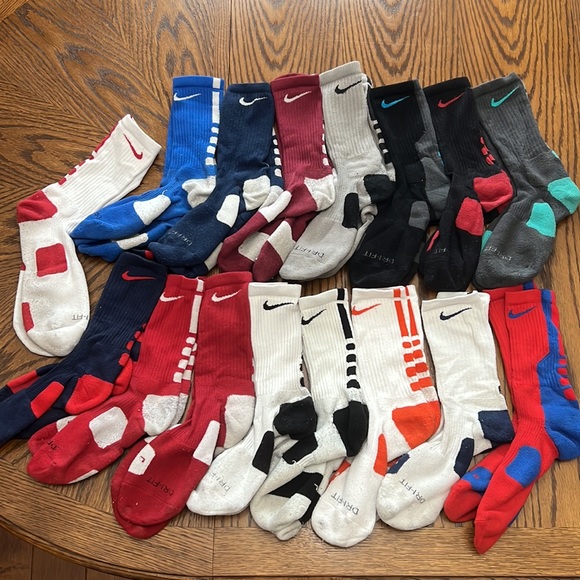 Nike Underwear & Socks Nike Elite Socks Lot Of 6 Size Large Poshmark